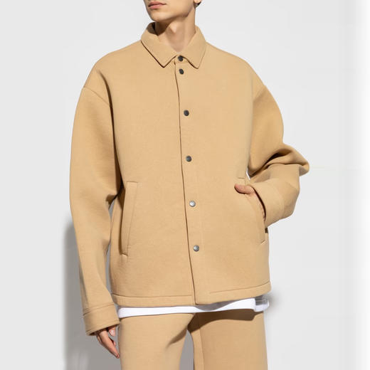 DSQUARED2 男士徽标压花棉质休闲外套 卡其色 S79DL0043 D25011 113 商品图1