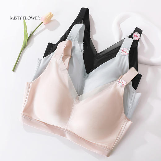 【商场同款】熳洁儿 养护文胸三角杯复合乳胶光面无痕宽肩带ABC杯可穿24701532 商品图8