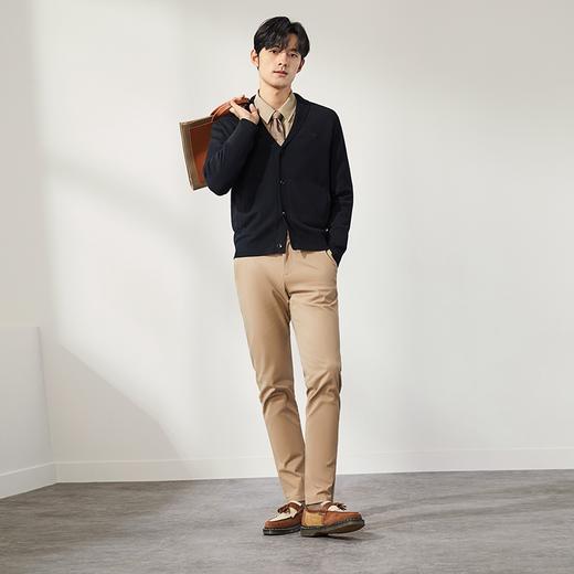 【可机洗】柒牌男装开衫毛衣男2024秋冬新款抗静电保暖外套针织衫	127Y70310 商品图3