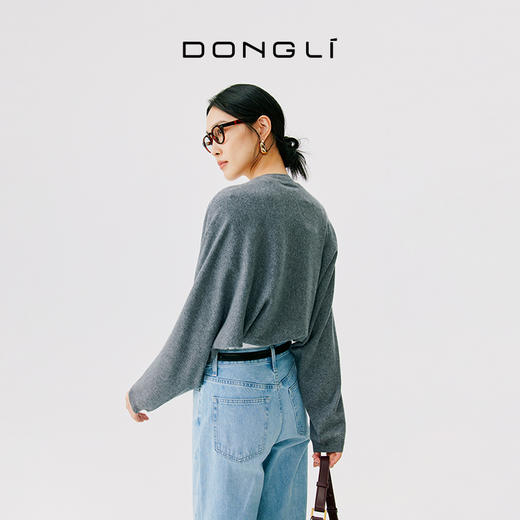 东黎 • 小山羊绒女士春秋圆领套头衫 4730 商品图2