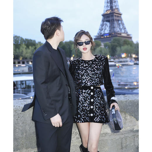清仓捡漏【浪漫埃菲尔铁塔手工订钻套装】上衣+半裙套装 LD230090 LD230091 商品图2