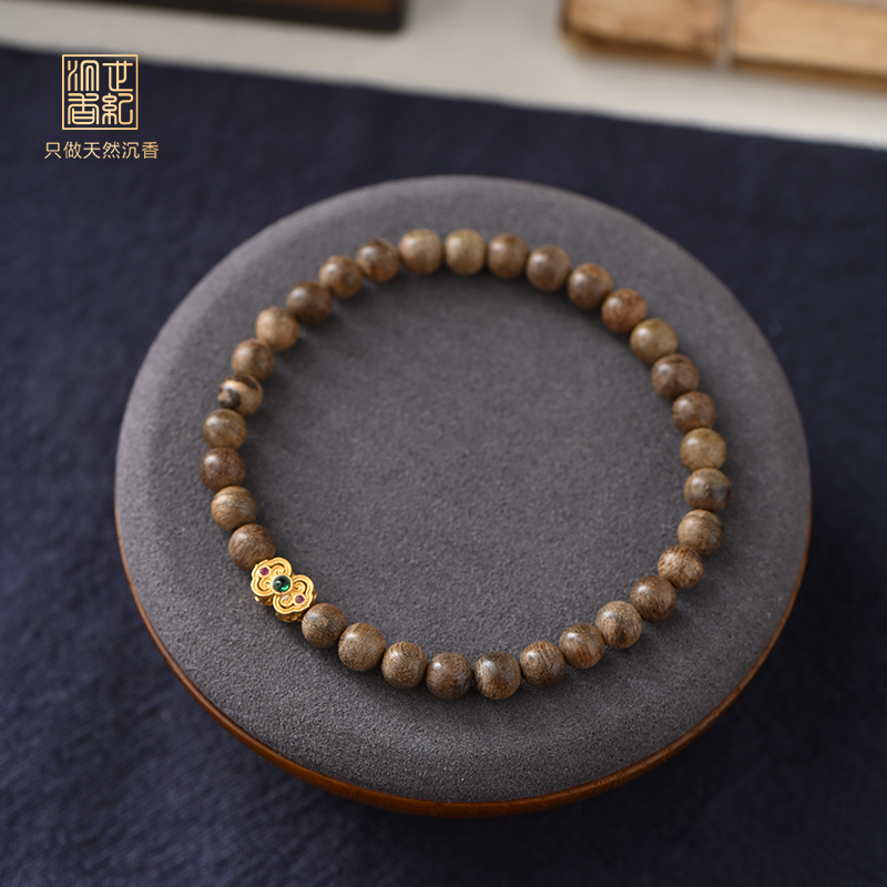 天然达拉干沉香手串 5.6mm*32颗 SP8960