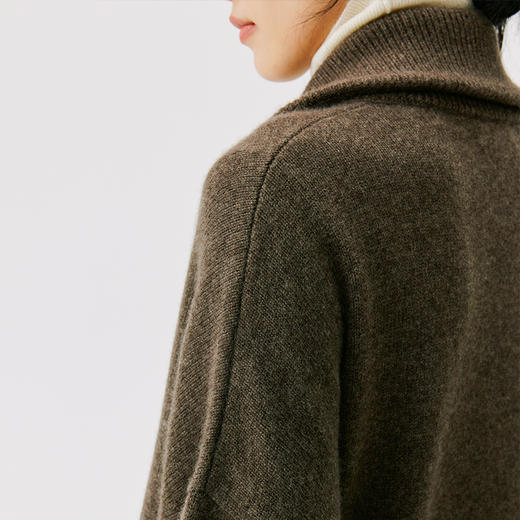 东黎 • 小山羊绒女士秋冬灯笼袖宽松开衫 4661 商品图6