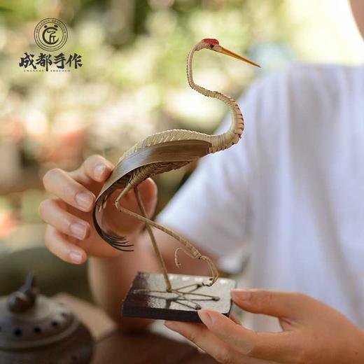成都手作棕编工艺动物摆件 四川非遗技艺手工编织特色工艺品 商品图5