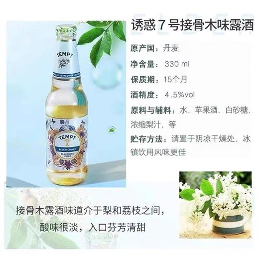 诱惑TEMPT 4.5度坦普特7号接骨木味果酒 330ml/瓶 商品图3