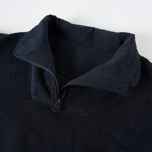 ROMI STUDIO“温暖如初”摇粒绒双面抓毛半开领套头卫衣 431WM058 商品图2