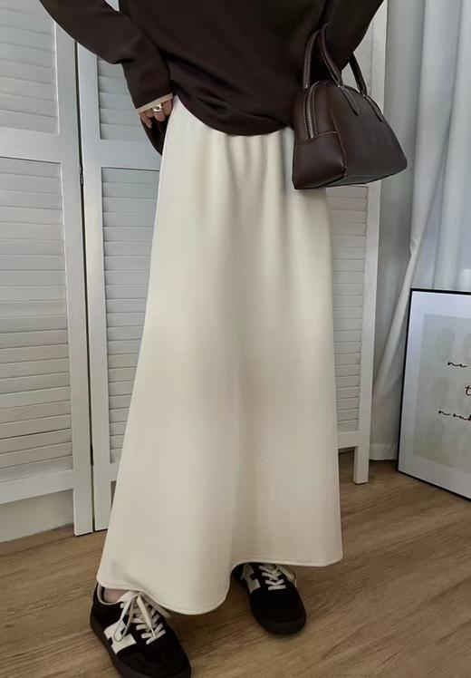 （福利款）山羊绒蚕丝羊绒混纺A字裙 商品图1