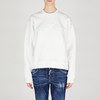 DSQUARED2 女士徽标贴花棉质圆领卫衣 白色 S80GU0107 D25007 100 商品缩略图0