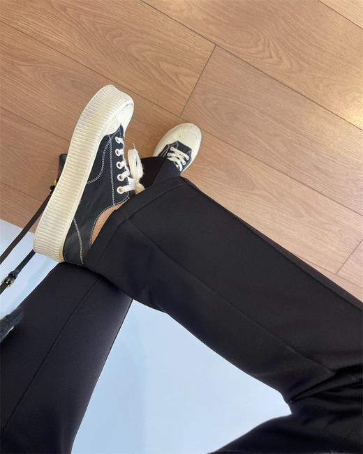 王炸马蹄裤！超模大长腿~零下8℃！！620g高定羽绒纱 喇叭小西裤 商品图8