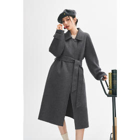 【严选】【骆驼绒大衣】诗凡黎桑蚕丝毛呢外套2024年冬新款质感时髦双面呢SF8570261