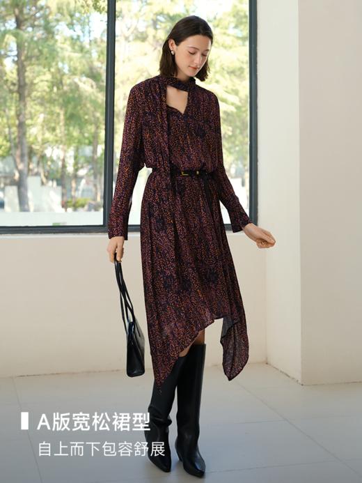 午夜巴黎浪漫飘带手帕正反两穿连衣裙FCE4DRS009 商品图1