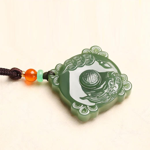 【经典】祥龙送瑞天然和田玉吊坠 商品图3