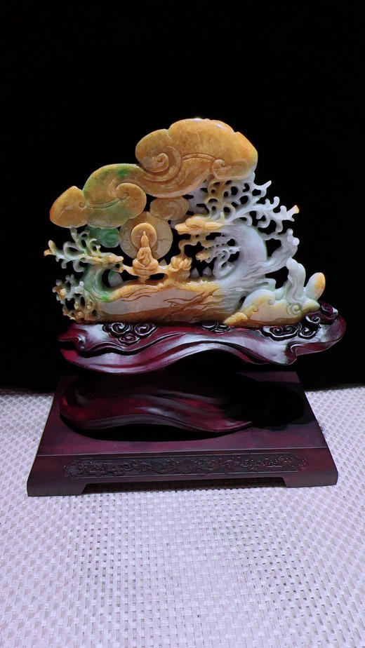 620447翡翠摆件【鹿鸣蝉音】 商品图3