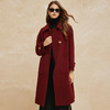 PH923斯尔丽24冬季新款双面羊毛大衣中长款设计感装饰扣廓形大衣 商品缩略图4