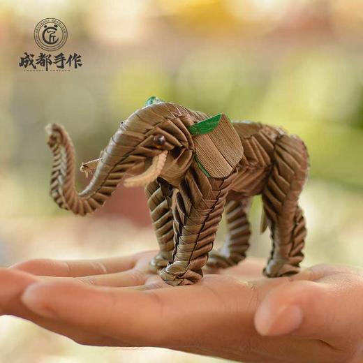 成都手作棕编工艺动物摆件 四川非遗技艺手工编织特色工艺品 商品图3