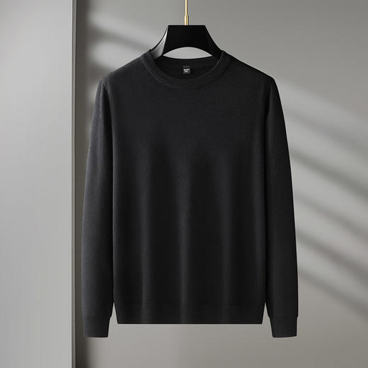 【7色可选】【新款DDS】大依优型大码男装圆领毛衫线衣针织衫休闲加肥加大男士胖子大码内搭上衣毛衣 商品图1