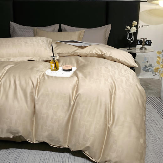 【维科家纺】提花纯棉水洗棉床上四件套100全棉2024新款床品高端被套床单 商品图2