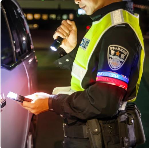 纳丽德UT51/UT51L红蓝闪警示手环应急巡逻分组识别反光运动束裤夜跑装备 商品图4