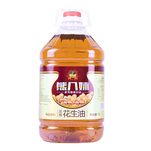 【熊八妹压榨花生油】10L 健康营养 助力美食佳作 商品图0