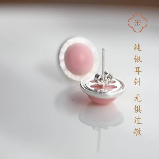 米马饰物  925银 天然女王贝复古耳钉 大女主气质 商品图4
