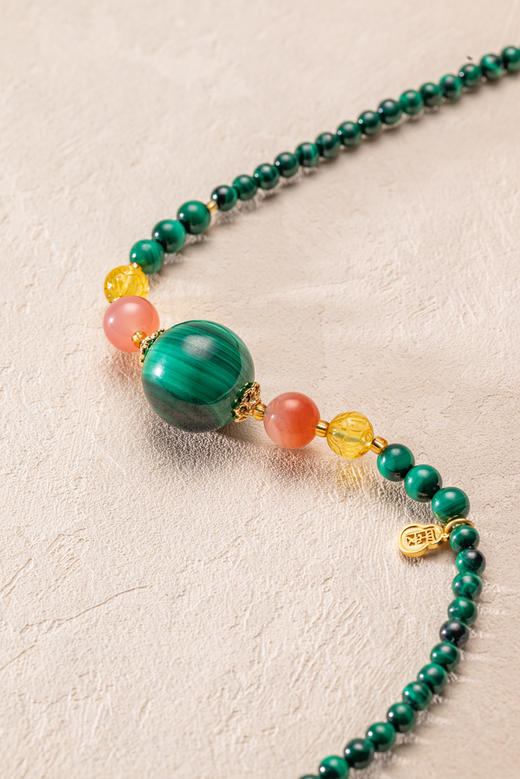 吉祥天地 孔雀石项链 礼品 送礼 送女友 商品图2