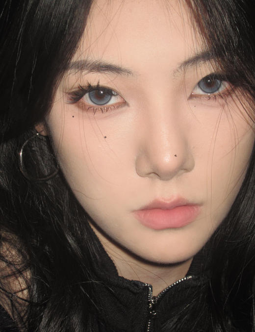 Kikicon旗下 ·月抛 陌蓝秋水&柳绿溪川 14.5mm白狮参考着色大直径｜2片 商品图4