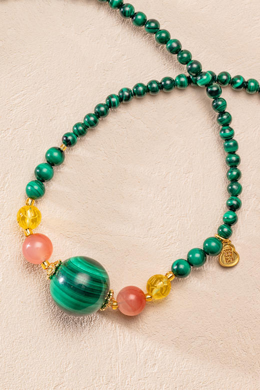 吉祥天地 孔雀石项链 礼品 送礼 送女友 商品图5