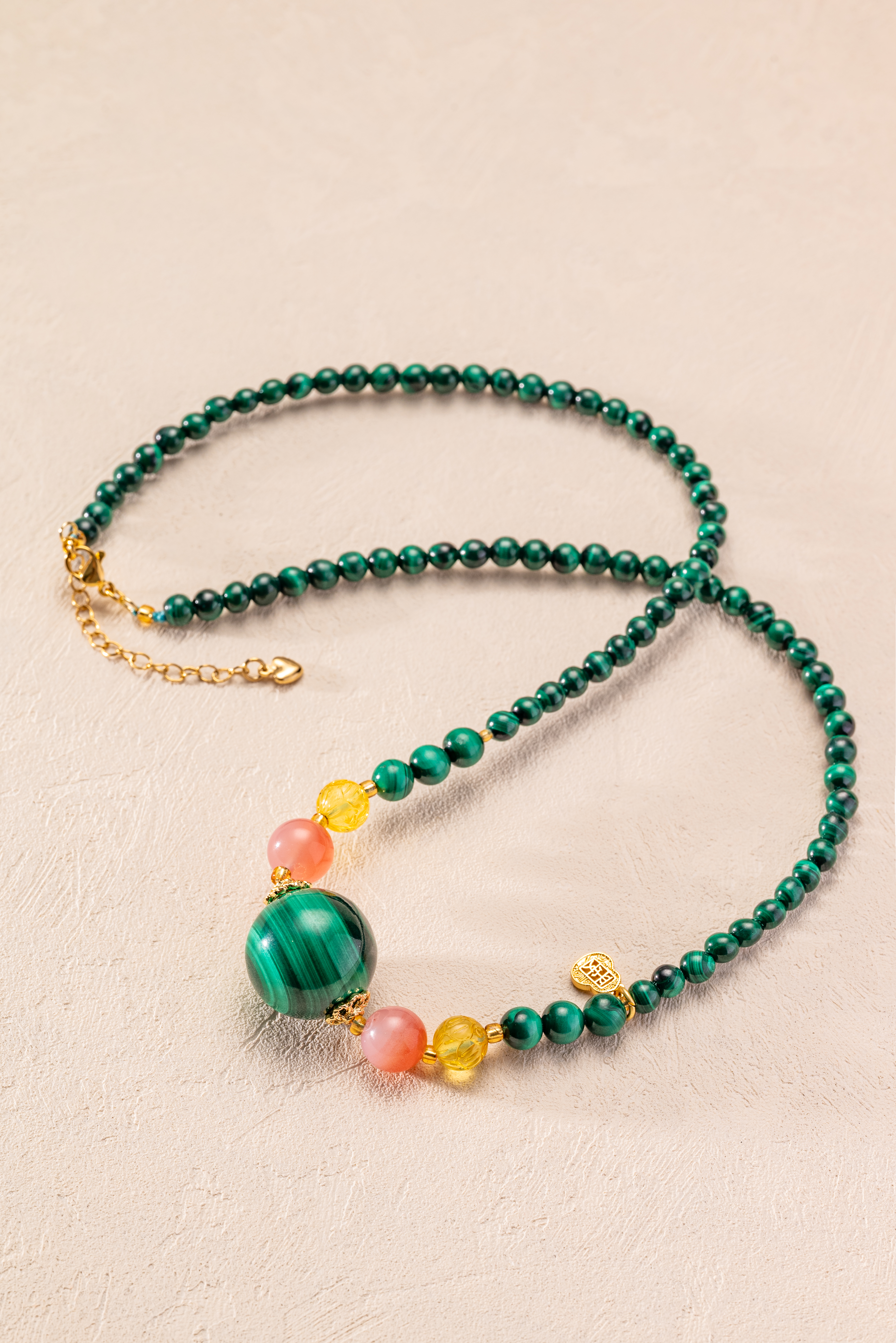 吉祥天地 孔雀石项链 礼品 送礼 送女友