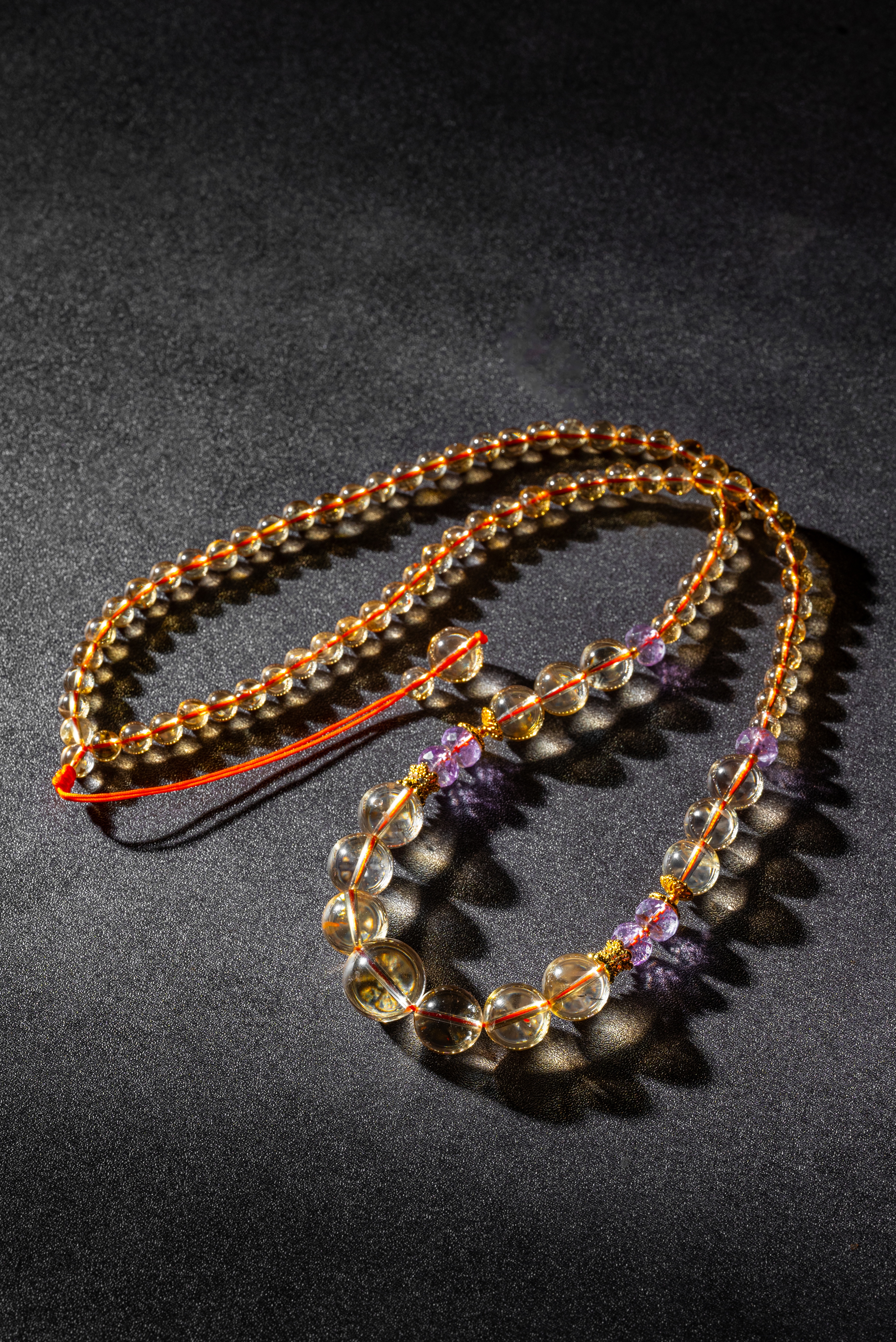 吉祥天地 黄水晶项链 送礼 礼品 送女友