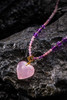 吉祥天地 粉水晶心形项链 礼品送礼送女友 商品缩略图1