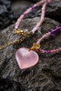 吉祥天地 粉水晶心形项链 礼品送礼送女友 商品缩略图4