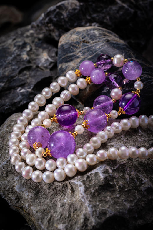 吉祥天地 紫水晶珍珠项链 礼品 送礼 送女友 商品图1