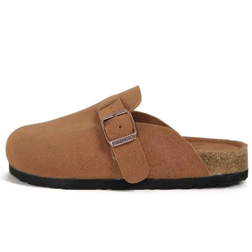 【时尚复古，防滑舒适】全新款包头平底凉拖鞋，复古设计与时尚百搭完美融合。防滑鞋底，舒适自如。时尚复古勃肯，百搭显脚瘦。春秋季穿，出门必备！ 商品图5