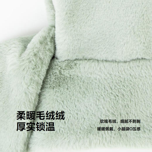 迷你巴拉冬季新款男女童保暖防风护耳护脖一体帽可爱动物造型 商品图3