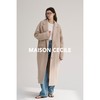 MAISON CECILE米色/黑色重磅羊毛宽松保暖西装领大衣 商品缩略图3