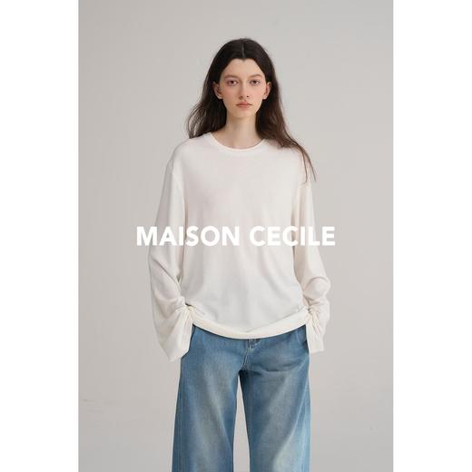 MAISON CECILE三色/松弛感随性宽松含羊毛羊绒上衣 商品图3