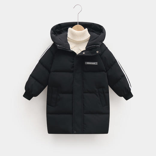 【冬日新品，温暖主义】新款冬季儿童中长款羽绒棉服 中大童宝宝加厚棉服 过膝外套 给予宝宝冬日最温暖的守护-QQ 商品图5