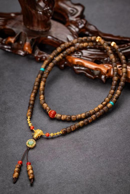 沉香佛珠项链 商品图0