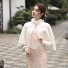 2024秋冬新款米色坎肩斗篷气质仿水貂亲肤年轻款百搭减龄披肩MLS121 商品缩略图1
