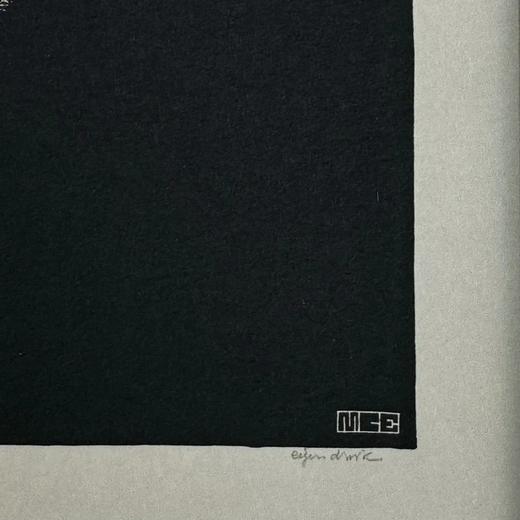 埃舍尔《四面体木刻》（带框装裱画） 商品图9