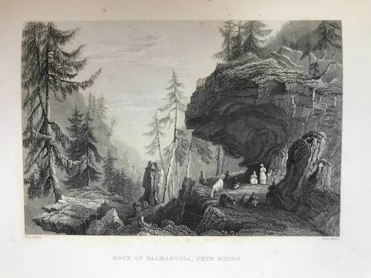 1834年 瑞士风光版画集 近百幅精美版画插图 真皮精装16开 商品图8