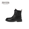 西村名物新款朋克复古风马丁靴2024冬季新款百搭马丁靴女X24DS47751 商品缩略图1