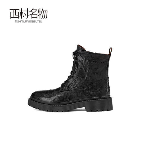 西村名物新款朋克复古风马丁靴2024冬季新款百搭马丁靴女X24DS47751 商品图1