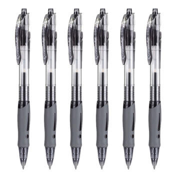 齐心（Comix）【热门商品】顺滑速干中性笔按动签字笔水笔办公文具 0.5mm子弹头 黑色 12支装 EB18 商品图5