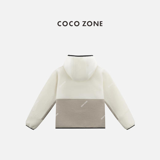 COCO ZONE 女士休闲拼色连帽外套百搭长袖上衣CC1C1600 商品图4