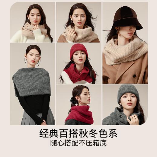 CMS颗里 雪雾羊驼毛保暖披肩围脖 买一件省六件！超时髦的搭配单品 氛围感的神来咯~~  商品图6