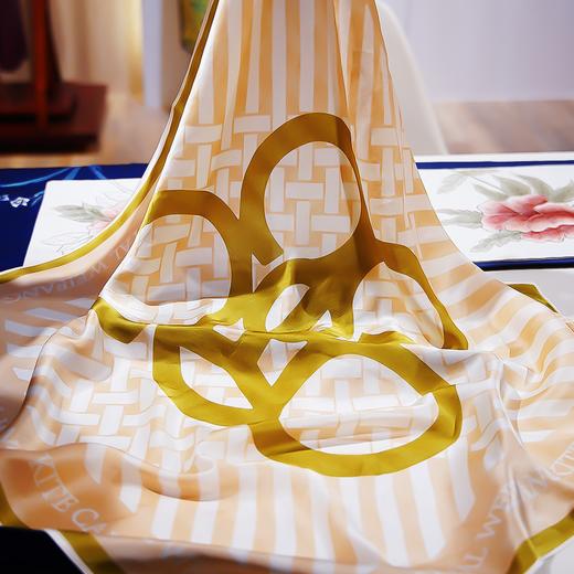 青云染/ClouDyeing【风筝元素】抗皱桑蚕丝披肩方巾长巾 商品图3