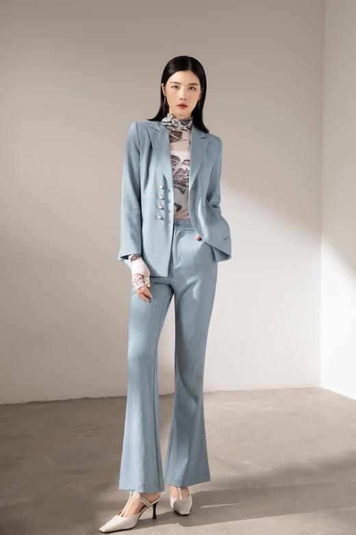 Le Malene 设计感通勤西装外套喇叭裤套装 17321 商品图0