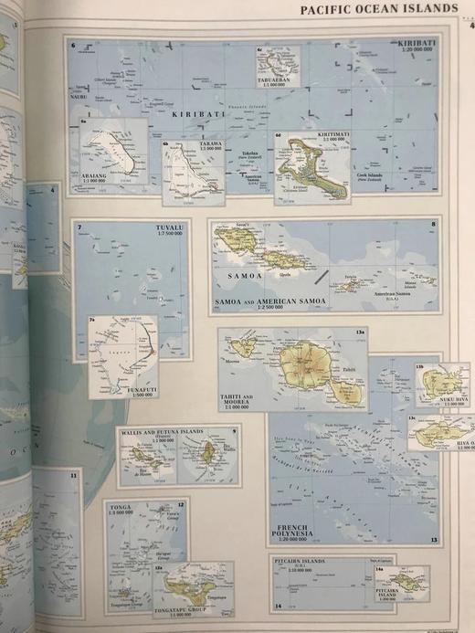 47*33cm特装本！泰晤士世界综合地图集 数百幅彩色插图与地图 精装带书匣 商品图9