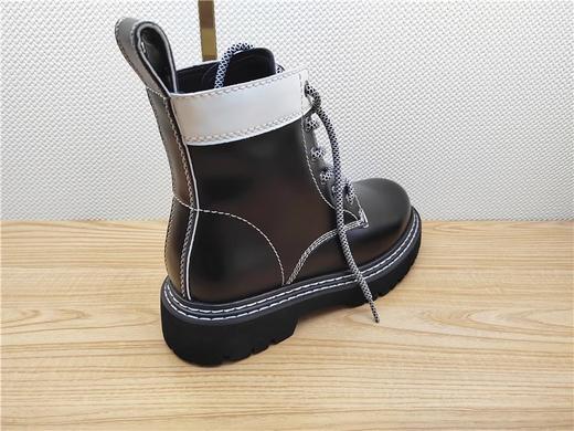 豪行秋冬新款22419116牛皮低跟时尚休闲女靴单靴 商品图3